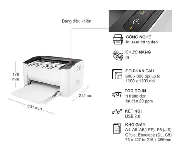 So sánh giá Máy in laser trắng đen đơn năng HP 108a (4ZB79A) rẻ nhất? - Ảnh 17