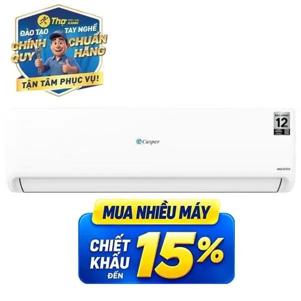 Máy lạnh 2 chiều Casper Inverter 2.5 HP GH-24IS33 - Giá rẻ nhất hôm nay - Ảnh 1
