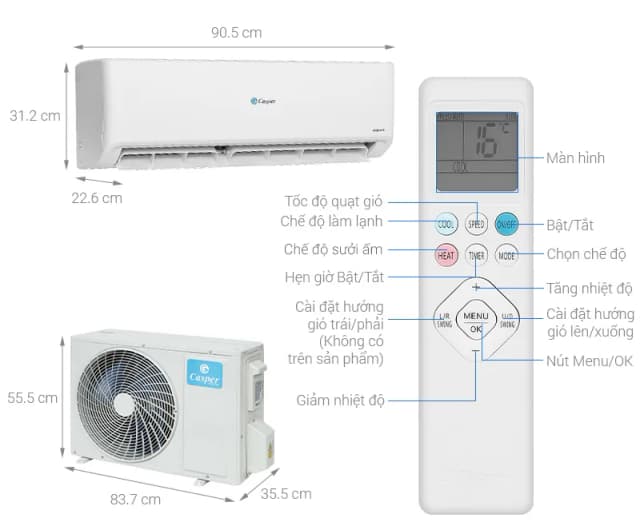 So sánh giá Máy lạnh 2 chiều Casper Inverter 2 HP GH-18IS35 rẻ nhất? - Ảnh 3