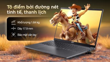 Laptop Acer Aspire 16 AI A16 71M 59L5 - NX.J4YSV.001 (Ultra 5 125H, 16GB, 512GB, Full HD+, Win11) - 19