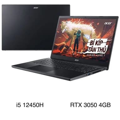 Laptop Acer Gaming Aspire 7 A715 76G 5806 - NH.QMFSV.002 (i5 12450H, 16GB, 512GB, RTX 3050 4GB, Full HD 144Hz, Win11) - 2