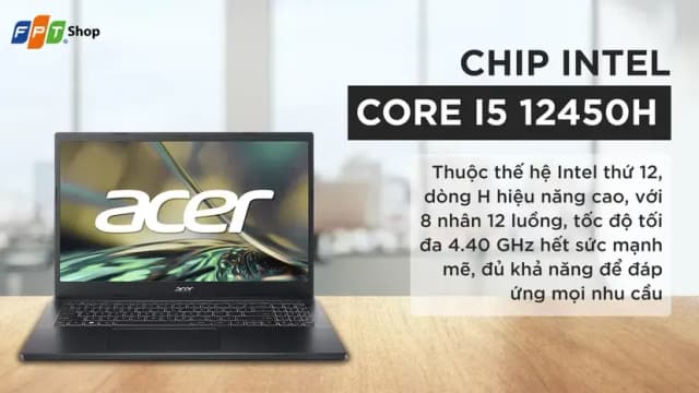 Laptop Acer Gaming Aspire 7 A715 76G 5806 - NH.QMFSV.002 (i5 12450H, 16GB, 512GB, RTX 3050 4GB, Full HD 144Hz, Win11) - 19
