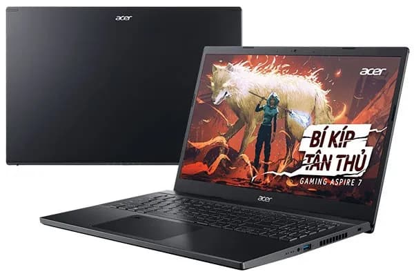 Laptop Acer Gaming Aspire 7 A715 76G 5806 - NH.QMFSV.002 (i5 12450H, 16GB, 512GB, RTX 3050 4GB, Full HD 144Hz, Win11) - 5