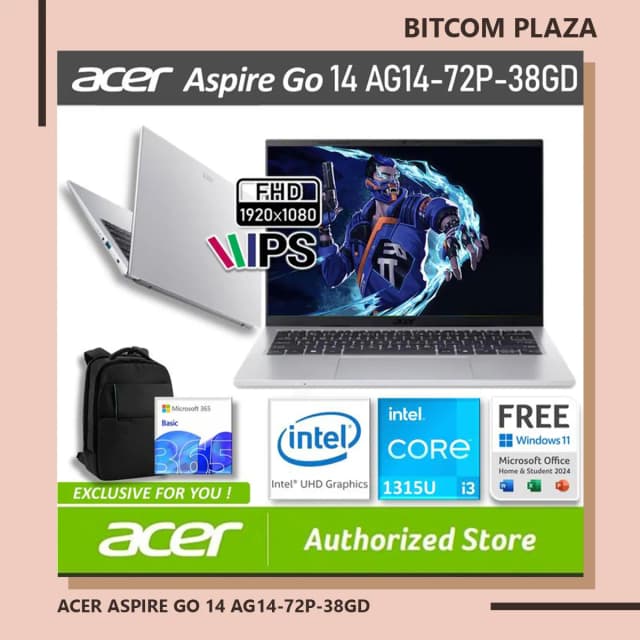 Top 1 so sánh giá Laptop Acer Aspire Go 14 AG14-72P-54DF - NX.JSBSV.009 (Core 5 120U, 16GB, 512GB, Full HD+, Win11) - Tìm sản phẩm giá rẻ nhất - Ảnh 4