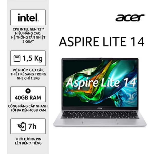So sánh giá Laptop Acer Aspire Lite 14 AL14 71M 52GQ - NX.J4ASV.001 (i5 12500H, 16GB, 512GB, Full HD+, Win11) rẻ nhất? - Ảnh 16