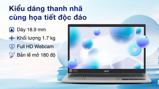Laptop Acer Aspire Lite 16 G2 AL16 52P 572A - NX.J2SSV.004 (i5 1334U, 16GB, 512GB, Full HD+, Win11) - 10