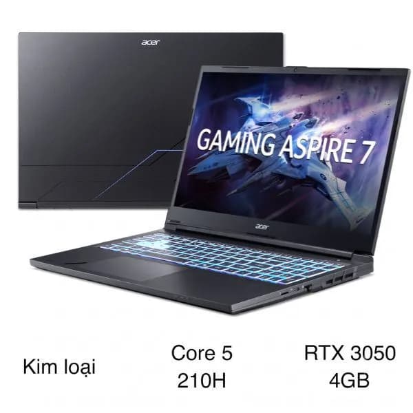 Laptop Acer Gaming Aspire 7 A715-59G-59RD - NH.DXUSV.001 (Core 5 210H, 16GB, 512GB, RTX 3050 4GB, Fulll HD 144Hz, Win11) - Ảnh 4