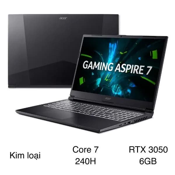 Laptop Acer Gaming Aspire 7 A715-59G-79XF - NH.QX6SV.008 (Core 7 240H, 16GB, 512GB, RTX 3050 6GB, Full HD 144Hz, Win11) - Ảnh 11