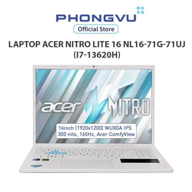 Top 1 so sánh giá Laptop Acer Gaming Nitro Lite 16 NL16 71G 71UJ - NH.D59SV.002 (i7 13620H, 16GB, 512GB, RTX 3050 6GB, Full HD+ 165Hz, Win11) - Tìm sản phẩm giá rẻ nhất - Ảnh 17