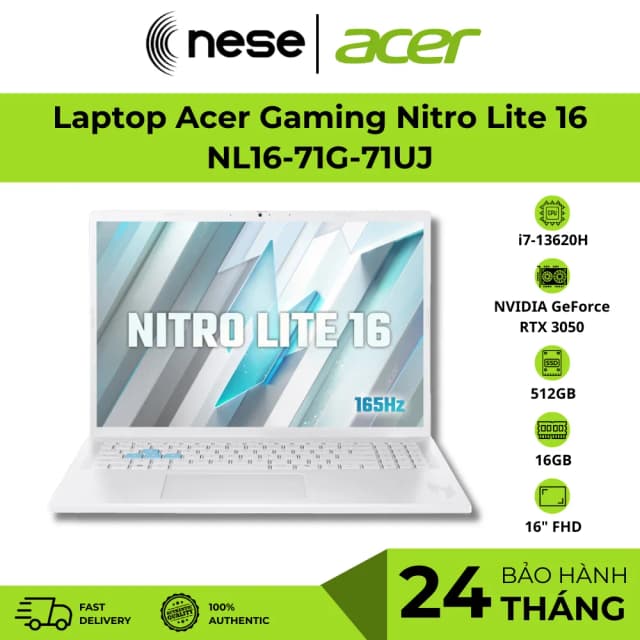 Top 1 so sánh giá Laptop Acer Gaming Nitro Lite 16 NL16 71G 71UJ - NH.D59SV.002 (i7 13620H, 16GB, 512GB, RTX 3050 6GB, Full HD+ 165Hz, Win11) - Tìm sản phẩm giá rẻ nhất - Ảnh 5