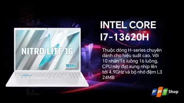 Top 1 so sánh giá Laptop Acer Gaming Nitro Lite 16 NL16 71G 71UJ - NH.D59SV.002 (i7 13620H, 16GB, 512GB, RTX 3050 6GB, Full HD+ 165Hz, Win11) - Tìm sản phẩm giá rẻ nhất - Ảnh 46