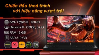 Laptop Acer Gaming Nitro V 15 ANV15 41 R1JY - NH.QPFSV.001 (R5 6600H, 16GB, 512GB, RTX 3050 6GB, Full HD 165Hz, Win11) - 14