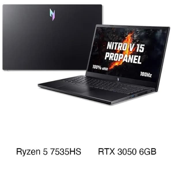 Laptop Acer Gaming Nitro V 15 ProPanel ANV15 41 R9M1 - NH.QPFSV.004 (R5 7535HS, 16GB, 512GB, RTX3050 6GB, Full HD 180Hz, Win11) - 1