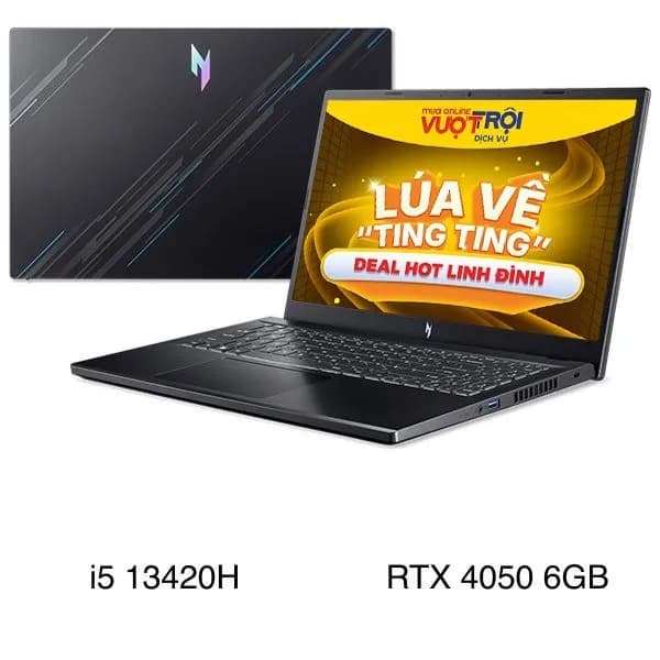 So sánh giá Laptop Acer Gaming Nitro V ANV15 51 57B2 - NH.QN8SV.001 (i5 13420H, 8GB, 512GB, RTX 4050 6GB, Full HD 144Hz, Win11) rẻ nhất? - Ảnh 7