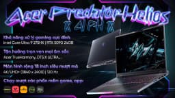 Laptop Acer Gaming Predator Helios 18 AI PH18 73 98AQ - NH.QVWSV.001 (Ultra 9 275HX, 192GB, 6TB, RTX 5090 24GB, 4K 120Hz, Win11 Pro) - Giá rẻ nhất hôm nay - Ảnh 2