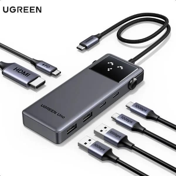 Adapter chuyển đổi Type C PD 6 in 1 Ugreen Uno CM888 35998 - Giá rẻ nhất hôm nay - Ảnh 1