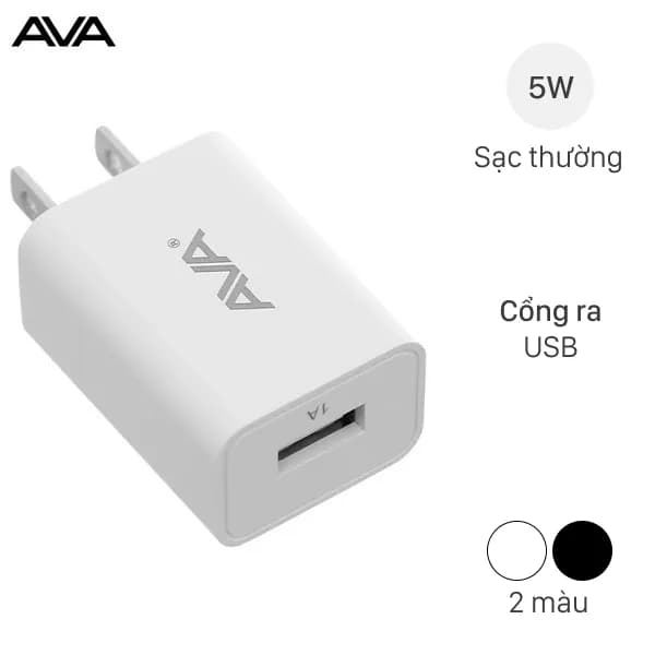 Adapter sạc USB 5W AVA DS432 - Ảnh 2