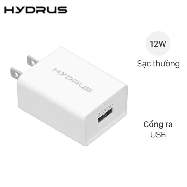 Sạc USB 12W Hydrus JLC-333 - Ảnh 1