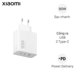 Sạc nhanh 3 cổng USB Type-C PD 90W Xiaomi HyperCharge - Giá rẻ nhất hôm nay - Ảnh 1