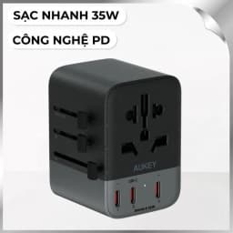 Adapter sạc du lịch đa cổng PD 35W Aukey PA-TA07A - Giá rẻ nhất hôm nay - Ảnh 1