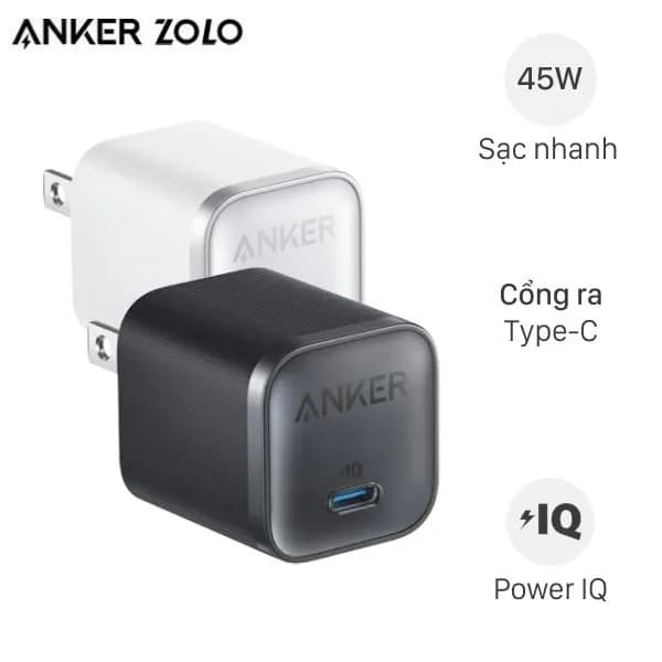 Sạc nhanh Type-C 45W Anker Nano A2692 - Giá rẻ nhất hôm nay - Ảnh 1
