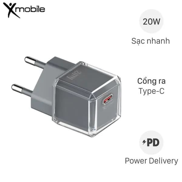 Sạc nhanh Type-C PD 20W Xmobile DC03 - Giá rẻ nhất hôm nay - Ảnh 1