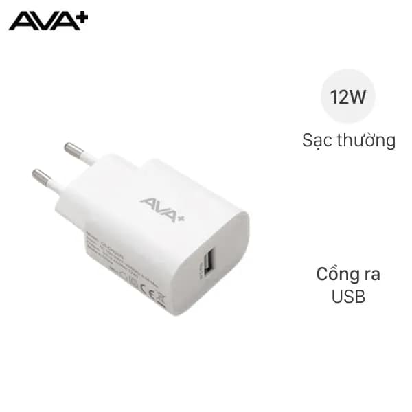 Sạc USB 12W AVA+ CS-CHG076 - Ảnh 13
