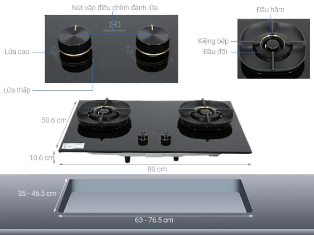 So sánh giá Bếp ga âm Electrolux EHG8250BC rẻ nhất? - Ảnh 2
