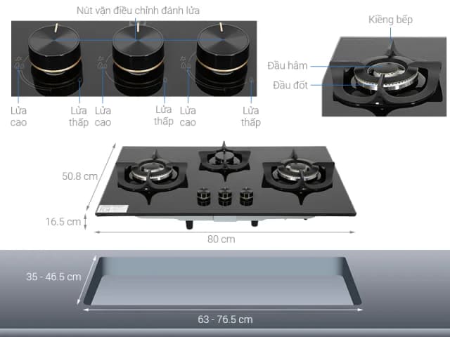 So sánh giá Bếp ga âm Electrolux EHG8321BC rẻ nhất? - Ảnh 3