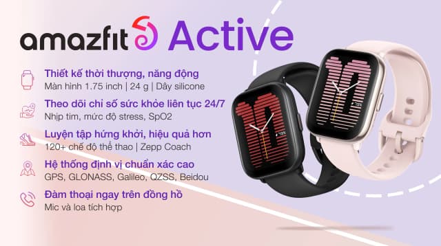 So sánh giá Amazfit Active 42.3mm dây silicone rẻ nhất? - Ảnh 5