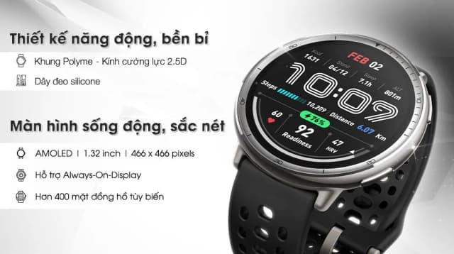 So sánh giá Amazfit Active 2 43.9mm dây silicone rẻ nhất? - Ảnh 19