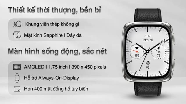 So sánh giá Amazfit Active 2 Square Sapphire 43.3mm dây da rẻ nhất? - Ảnh 3