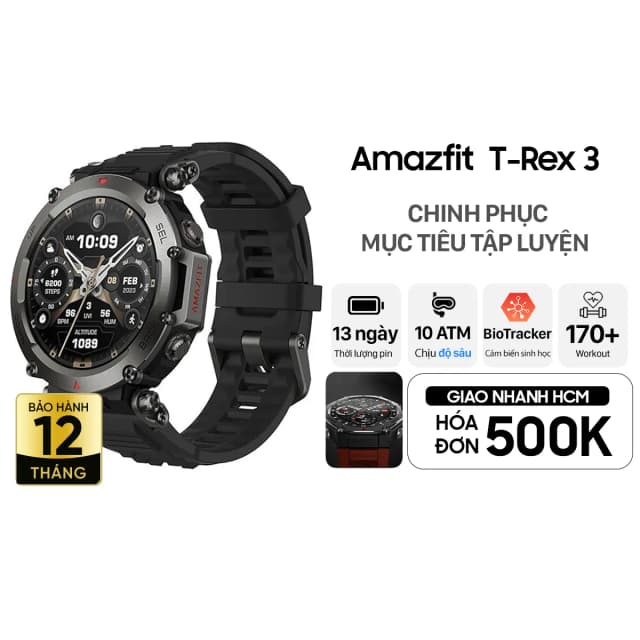 So sánh giá Amazfit T-Rex 3 47.1mm dây silicone rẻ nhất? - Ảnh 12