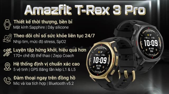 So sánh giá Amazfit T-Rex 3 Pro 44mm dây silicone rẻ nhất? - Ảnh 3