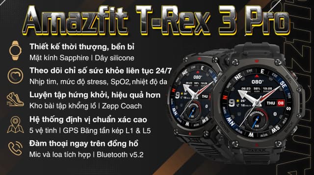 So sánh giá Amazfit T-Rex 3 Pro 48mm dây silicone rẻ nhất? - Ảnh 6