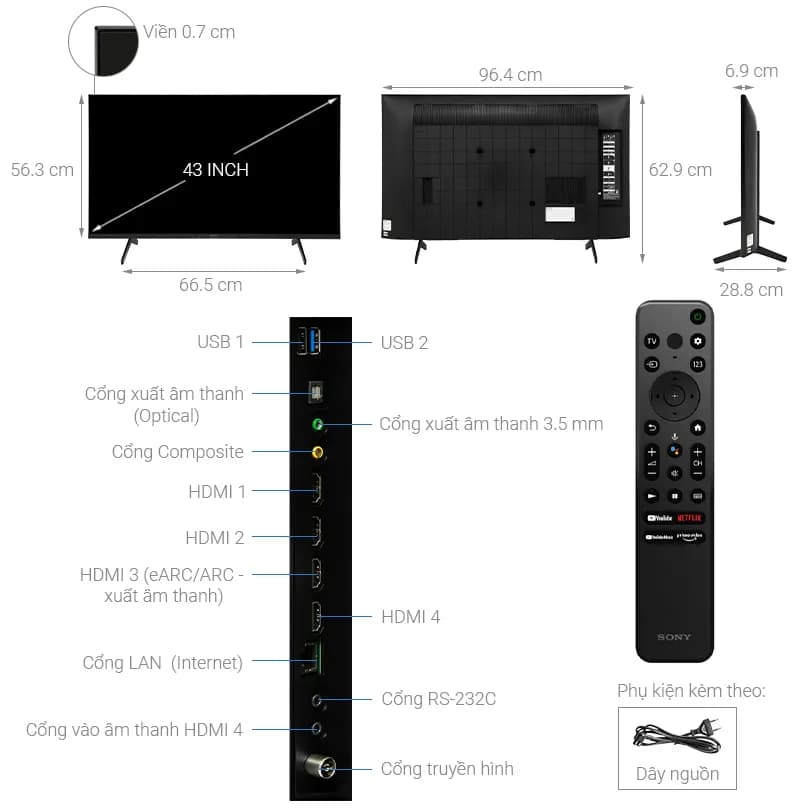 Google Tivi Sony 4K 43 inch KD-43X80K - Giá rẻ nhất hôm nay - Ảnh 2