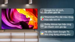 Google Tivi Sony 4K 43 inch KD-43X80K - Giá rẻ nhất hôm nay - Ảnh 6