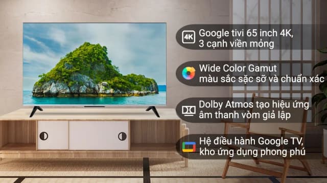 So sánh giá Google Tivi TCL 4K 65 inch 65P737 rẻ nhất? - Ảnh 4