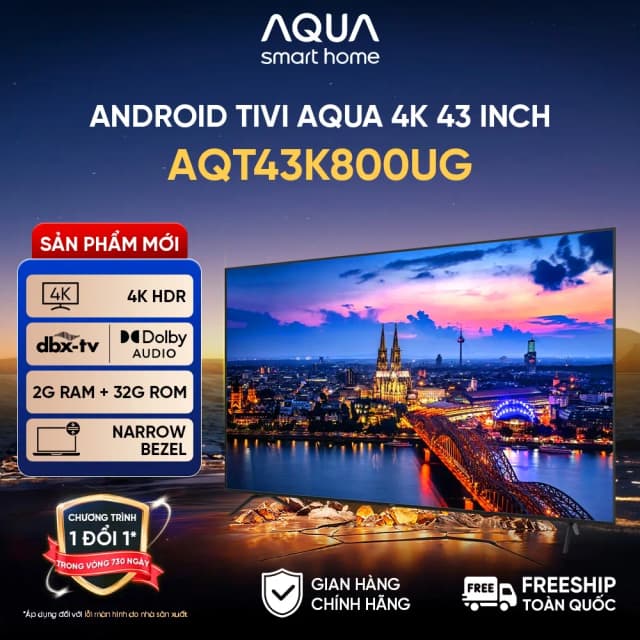 Top 1 so sánh giá Android Tivi Aqua 4K 43 inch AQT43K800UG - Tìm sản phẩm giá rẻ nhất - Ảnh 18