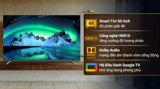 So sánh giá Android Tivi Aqua 4K 50 inch AQT50K800UG rẻ nhất? - Ảnh 5