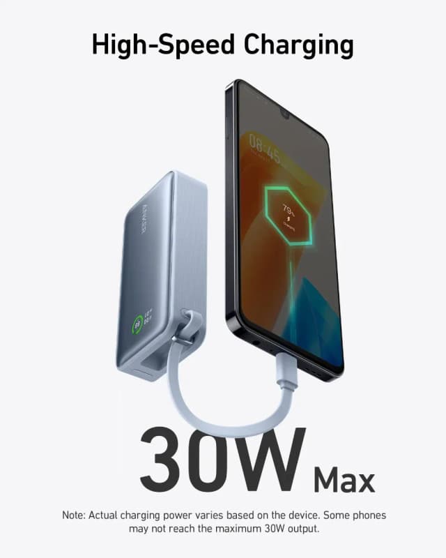 So sánh giá Pin sạc dự phòng Polymer 10000mAh kiêm Adapter Sạc Type C PD 30W Anker A1637 kèm Cáp Type C rẻ nhất? - Ảnh 17