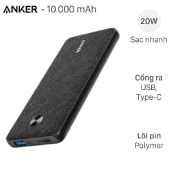Pin sạc dự phòng Polymer 10.000 mAh Type C PD Anker PowerCore Slim A1231 - Giá rẻ nhất hôm nay - Ảnh 1