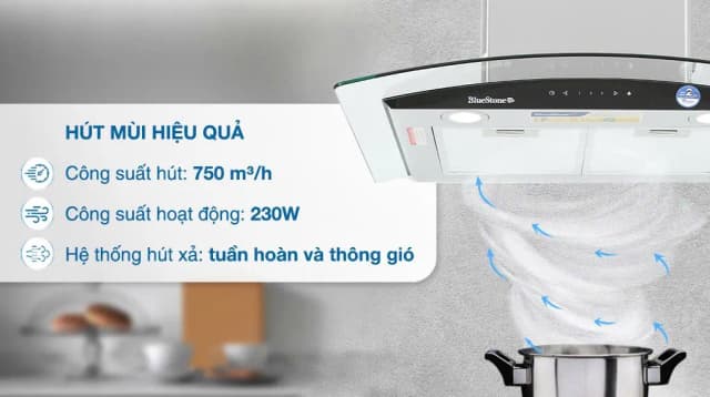 So sánh giá Máy hút mùi kính cong BlueStone HOB-8735 rẻ nhất? - Ảnh 19