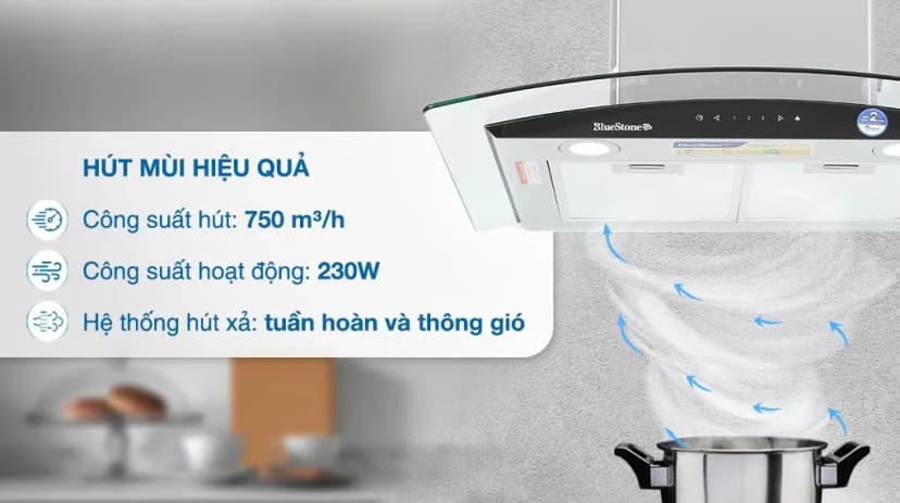 So sánh giá Máy hút mùi kính cong BlueStone HOB-8735 - Tìm sản phẩm giá rẻ nhất - Ảnh 19