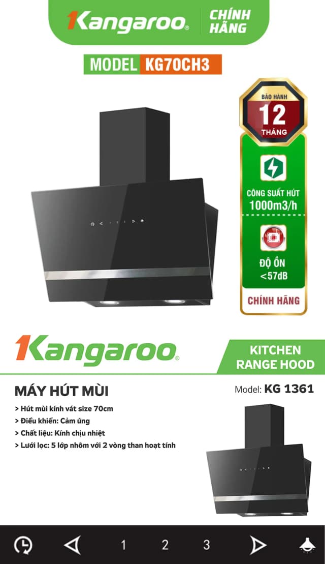So sánh giá Máy hút mùi kính vát Kangaroo KG1361 rẻ nhất? - Ảnh 15
