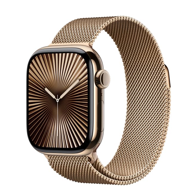 Apple Watch Series 10 GPS + Cellular 42mm viền Titanium dây Milan - Ảnh 10