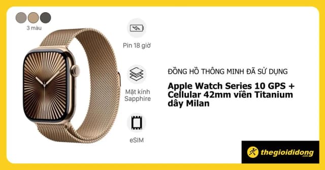 Top 1 so sánh giá Apple Watch Series 10 GPS + Cellular 42mm viền Titanium dây Milan - Tìm sản phẩm giá rẻ nhất - Ảnh 12