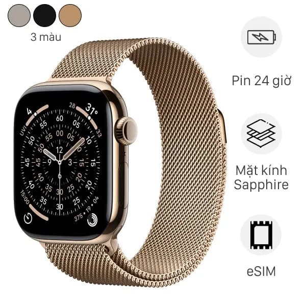 Top 1 so sánh giá Apple Watch Series 10 GPS + Cellular 42mm viền Titanium dây Milan - Tìm sản phẩm giá rẻ nhất - Ảnh 25