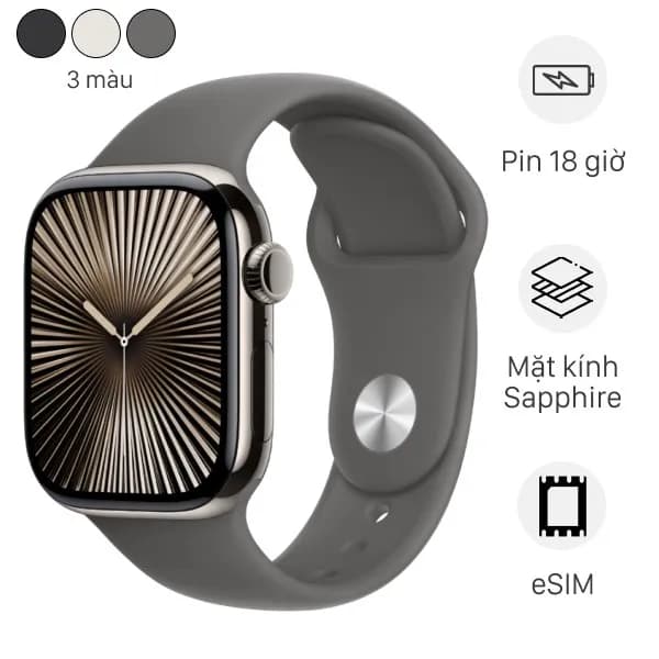 Top 1 so sánh giá Apple Watch Series 10 GPS + Cellular 46mm viền Titanium dây thể thao - Tìm sản phẩm giá rẻ nhất - Ảnh 19