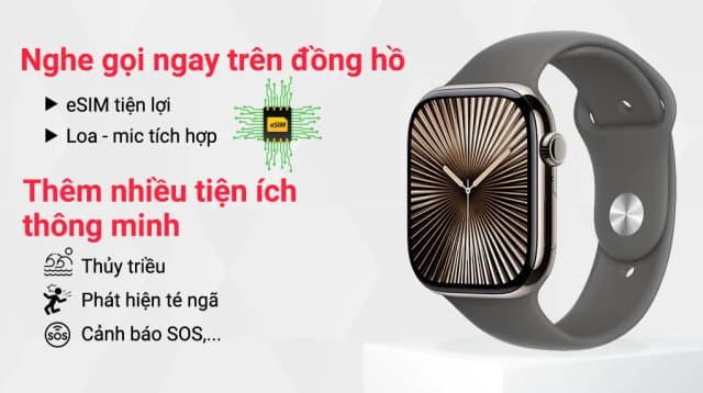 Top 1 so sánh giá Apple Watch Series 10 GPS + Cellular 46mm viền Titanium dây thể thao - Tìm sản phẩm giá rẻ nhất - Ảnh 7